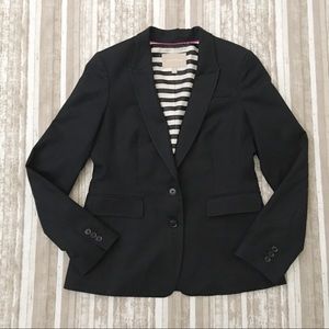 Banana Republic Classic Navy 2-Button Blazer